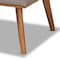 Baxton Studio Odessa Mid-Century Modern Grey Fabric and Walnut Brown Finished Wood 3-Piece Dining Nook Set 175-10843-10840-Zoro - alternate 4